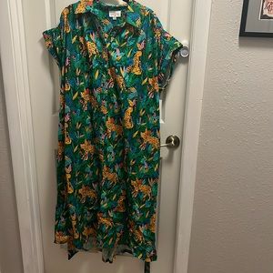 Short sleeve midi dress